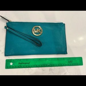 Michael Kors large leather wristlet